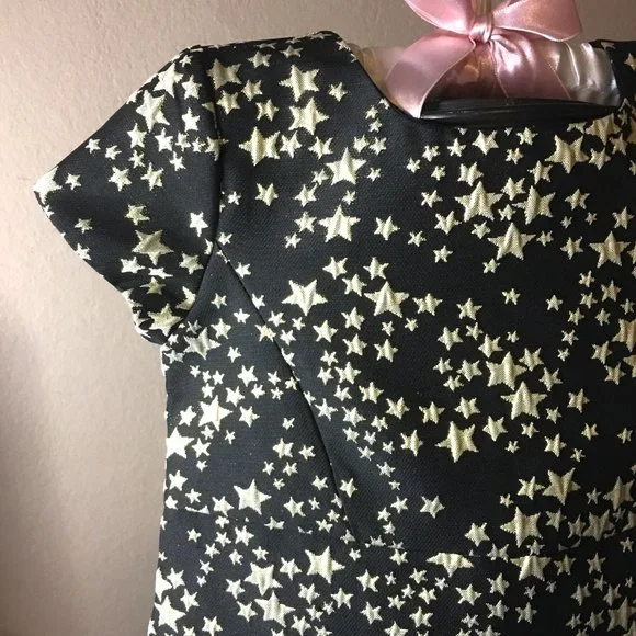KOALA KIK Black with Gold Stars Dress - NEW WITH TAGS! - Picture 4 of 11